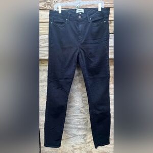 Paige Black Denim Hoxton Ultra Skinny Jeans Size 32